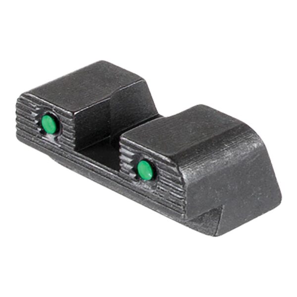 Ameriglo Tritium 2-Dot Handgun Night Sights .240" Square Notch with Serration Hellcat OSP Green with Black - Precision Shot Firearms