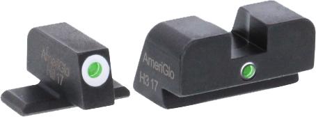 Green Tritium Outline White/Green Single Dot for Sig #8 height - Precision Shot Firearms