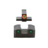 Ameriglo Trooper Tritium Handgun Sight Set for Sig with #6 Front and #8 Rear Green Rear Green with Orange Front - Precision Shot Firearms