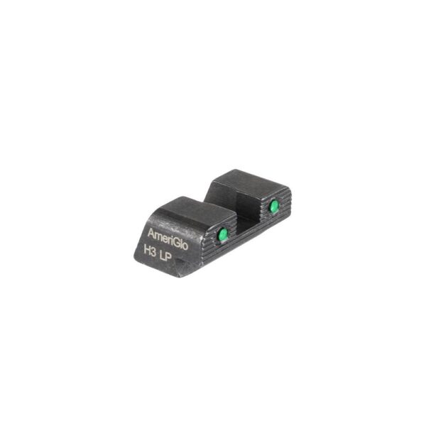 Ameriglo 2-Dot Tritium Rear Handgun Sight for Sig Sauer/Springfield XD/Hellcat (Non OSP) Green with Black Notch #8 - Precision Shot Firearms