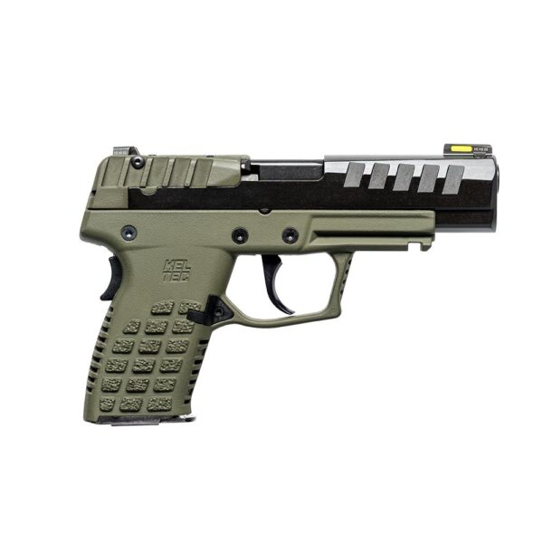 Kel-Tec CA Compliant P15 Handgun 9mm Luger 10rd Magazine 4" Barrel Black Side/OD Green Grip - Precision Shot Firearms