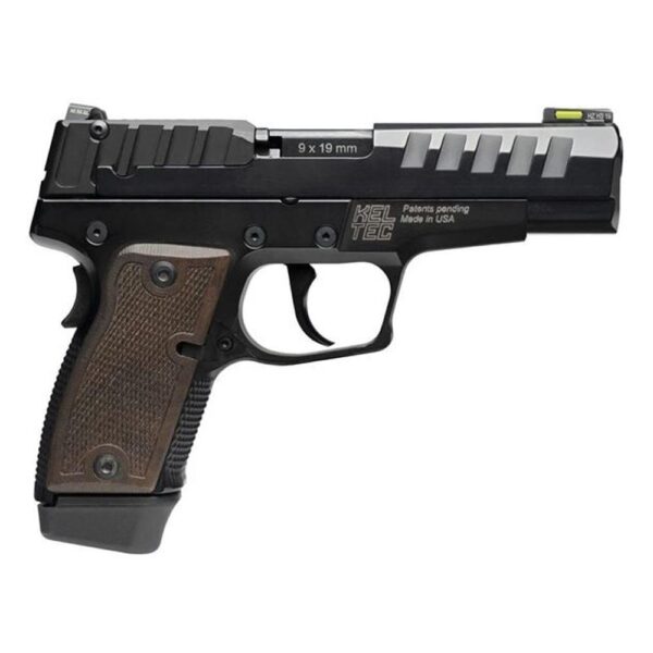 Kel-Tec P15 Handgun 9mm Luger 15rd Magazine 4" Barrel Black with Walnut Grips - Precision Shot Firearms