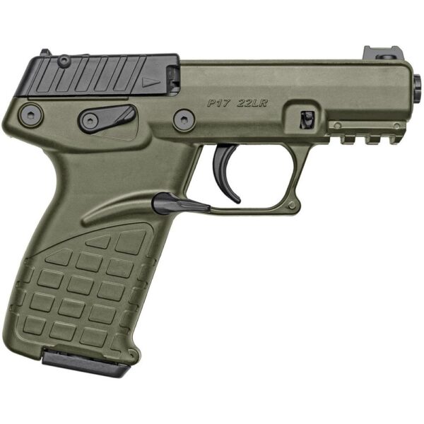 Kel-Tec P17 Handgun .22 LR 16rd Magazines (3) 3.8" 1/2x28 Threaded Barrel OD Green with Optic & Holster - Precision Shot Firearms