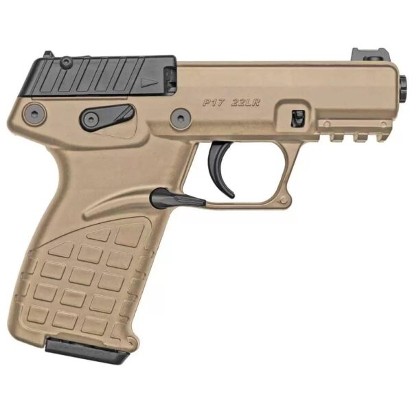 Kel-Tec P17 Handgun .22 LR 16rd Magazine 3.93" Threaded Barrel Tan Frame - Precision Shot Firearms
