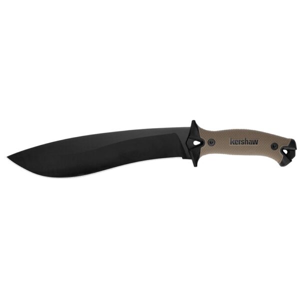 Kershaw Camp 10 Fixed Machete Knife 10" Recurve Blade Tan and Black - Precision Shot Firearms