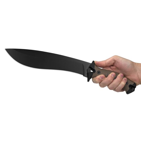Kershaw Camp 10 Fixed Machete Knife 10" Recurve Blade Tan and Black - Precision Shot Firearms