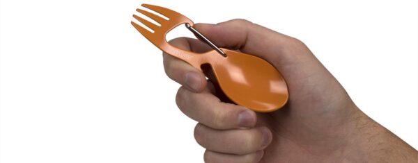Kershaw Ration Orange Eating Utensil / Multi-Tool - 4-3/5" Overall Length - Precision Shot Firearms