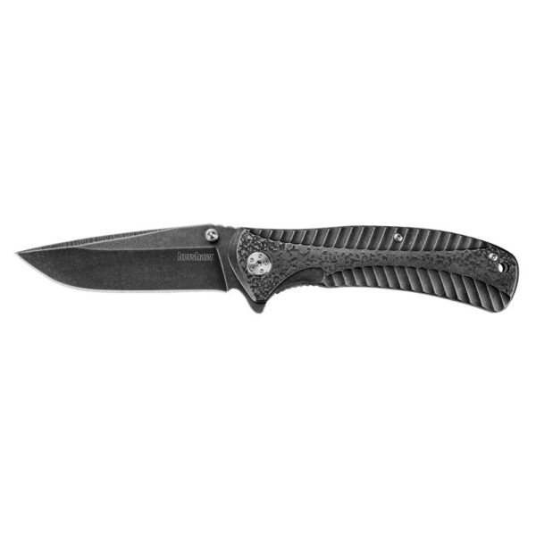 Kershaw Starter Folding Knife 3-2/5" Drop Point Blade Blackwash - Precision Shot Firearms