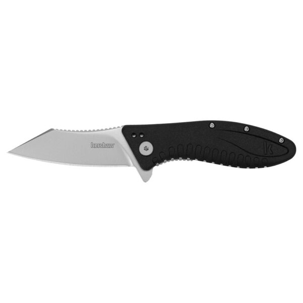 Kershaw Grinder Folding Knife 3-1/4" Clip Point Blade Black - Precision Shot Firearms