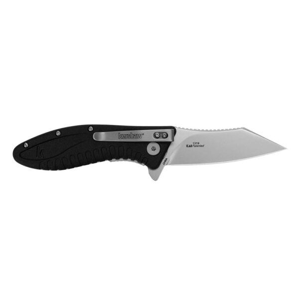 Kershaw Grinder Folding Knife 3-1/4" Clip Point Blade Black - Precision Shot Firearms