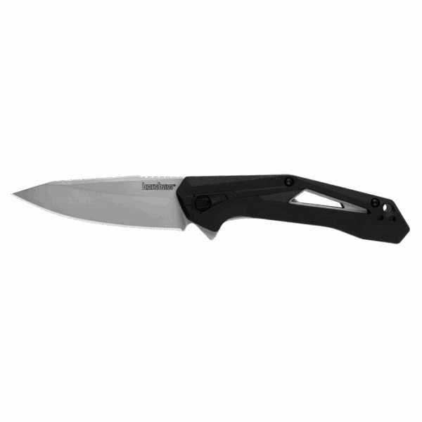Kershaw Airlock Folding Knife 3" Drop Point Blade Black - Precision Shot Firearms
