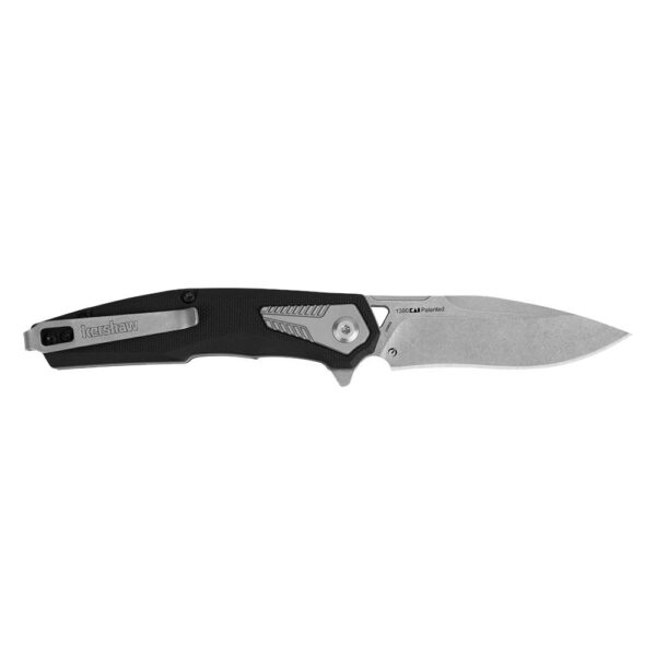 Kershaw Tremolo Spring Assisted Folding Knife 3-1/8" Clip Point Blade Black - Precision Shot Firearms