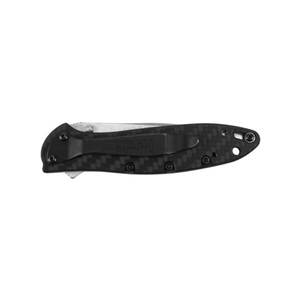 Kershaw Leek Folding Knife 3" Drop Point Blade Liner Lock Black - Precision Shot Firearms