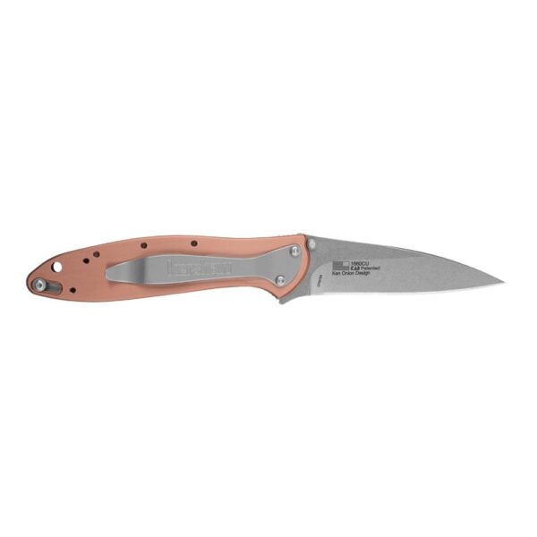 Kershaw Leek Folding Knife 3" Drop Point Blade Copper - Precision Shot Firearms