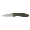Kershaw Leek Folding Knife 3" Drop Point Blade Olive - Precision Shot Firearms