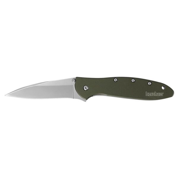 Kershaw Leek Folding Knife 3" Drop Point Blade Olive - Precision Shot Firearms