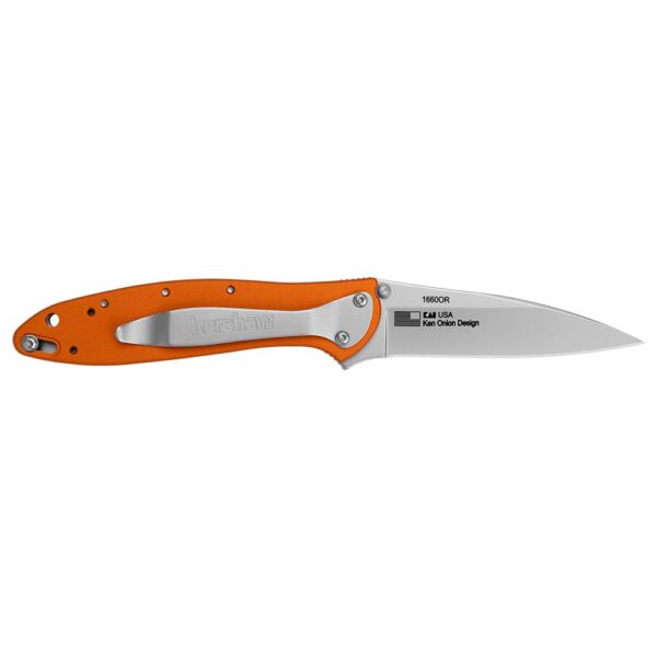 Kershaw Leek Folding Knife 3" Drop Point Blade Orange - Precision Shot Firearms