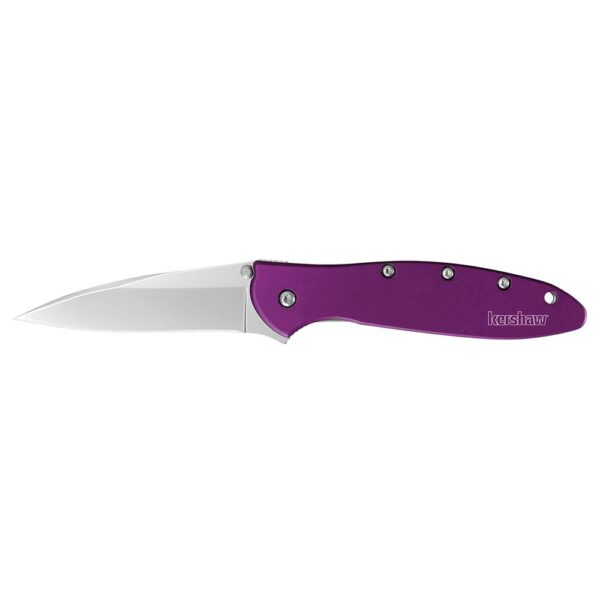 Kershaw Leek Folding Knife 3" Drop Point Blade Purple - Precision Shot Firearms
