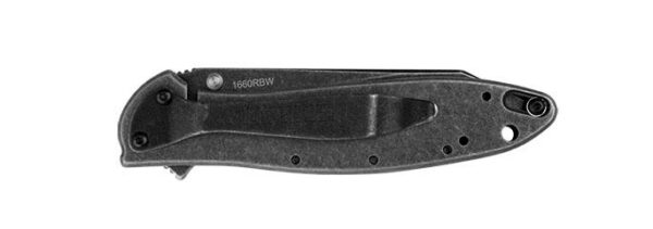 Kershaw Random Leek Reverse Tanto Assisted Folding Knife (3" BlackWash) - Precision Shot Firearms