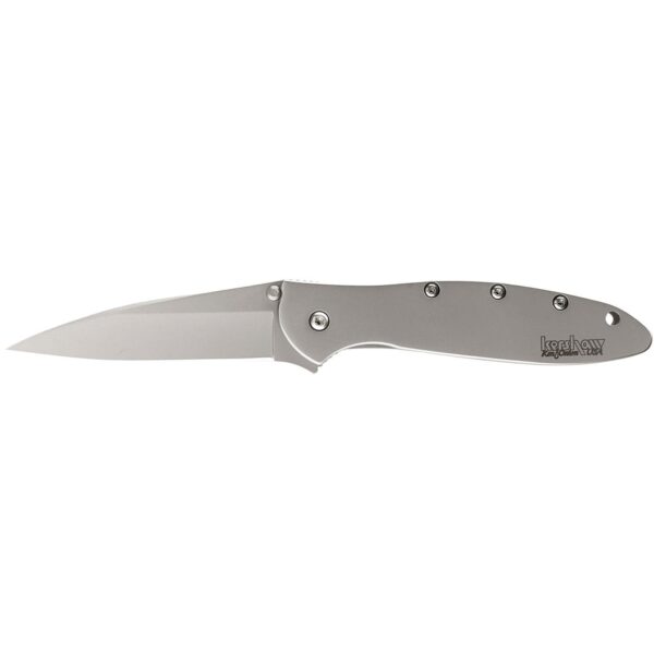 Kershaw Ken Onion Leek Folding Knife 3" Drop Point Blade Silver - Precision Shot Firearms