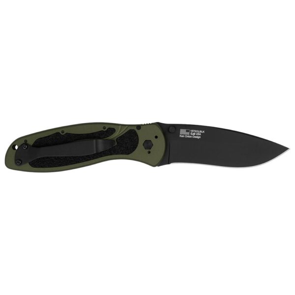 Kershaw Blur Folding Knife 3-2/5" Drop Point Blade Olive Drab - Precision Shot Firearms