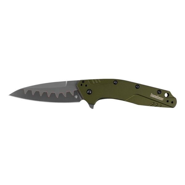 Kershaw Dividend Folding Knife 3" Drop Point Blade Olive - Precision Shot Firearms