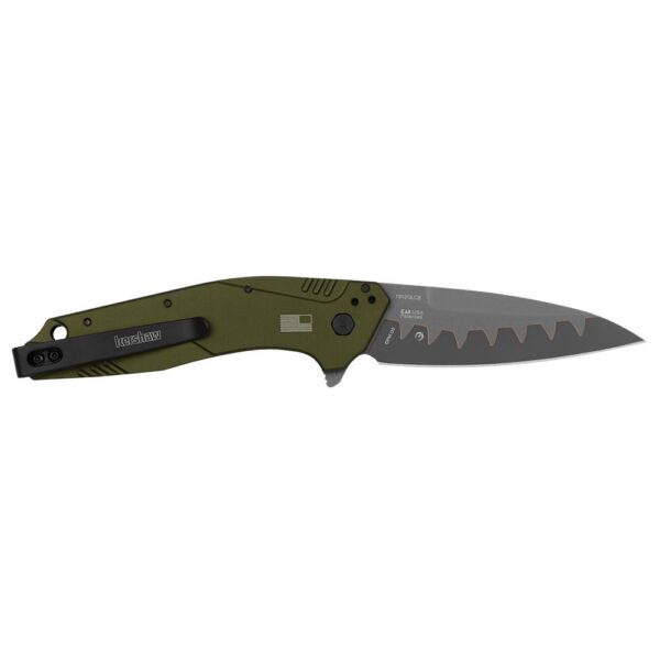 Kershaw Dividend Folding Knife 3" Drop Point Blade Olive - Precision Shot Firearms