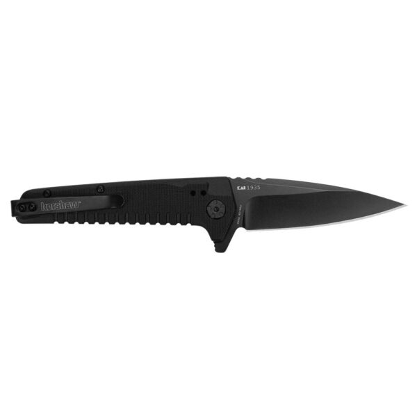 Kershaw Fatback Folding Knife 3-1/2" Drop Point Blade Black - Precision Shot Firearms