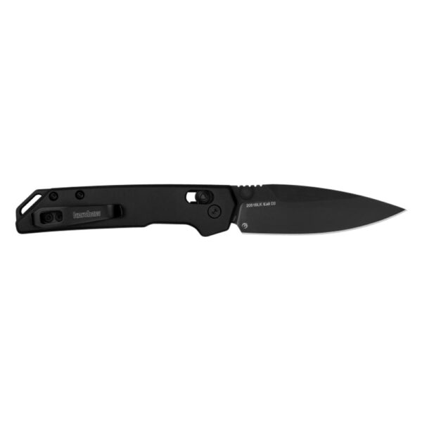 Kershaw Mini Iridium Folding Knife 3" Spear Point Blade Black - Precision Shot Firearms