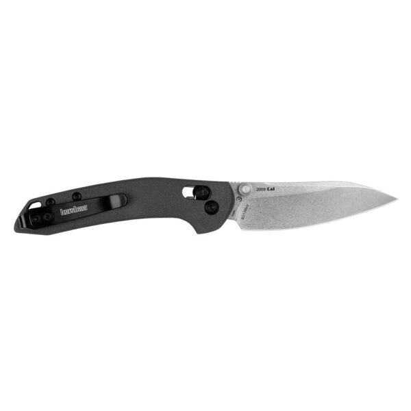 Kershaw Duster Folding Knife 2-9/10" Modified Sheepsfoot Blade Black - Precision Shot Firearms