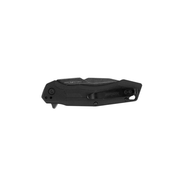 Kershaw Analyst Folding Knife 3-1/4" Partially Serrated Tanto Blade Black - Precision Shot Firearms