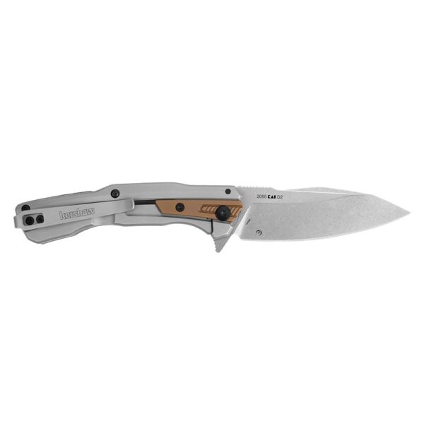 Kershaw Endgame Folding Knife 3-1/4" Spear Point Blade Bronze Silver - Precision Shot Firearms