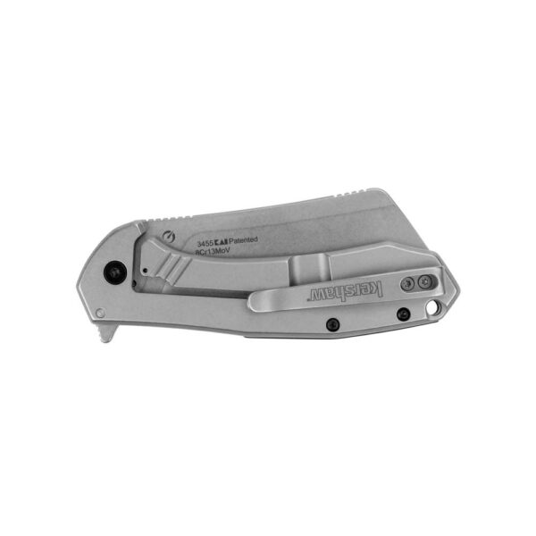 Kershaw Bracket Folding Knife 3-2/5" Cleaver Blade Black - Precision Shot Firearms