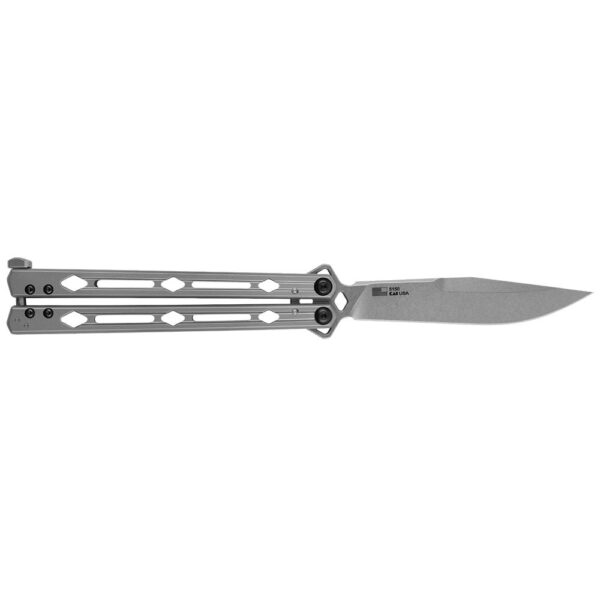 Kershaw Lucha Folding Knife 4-3/5" Drop Point Blade Silver - Precision Shot Firearms