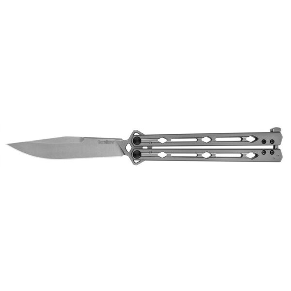 Kershaw Lucha Folding Knife 4-3/5" Drop Point Blade Silver - Precision Shot Firearms