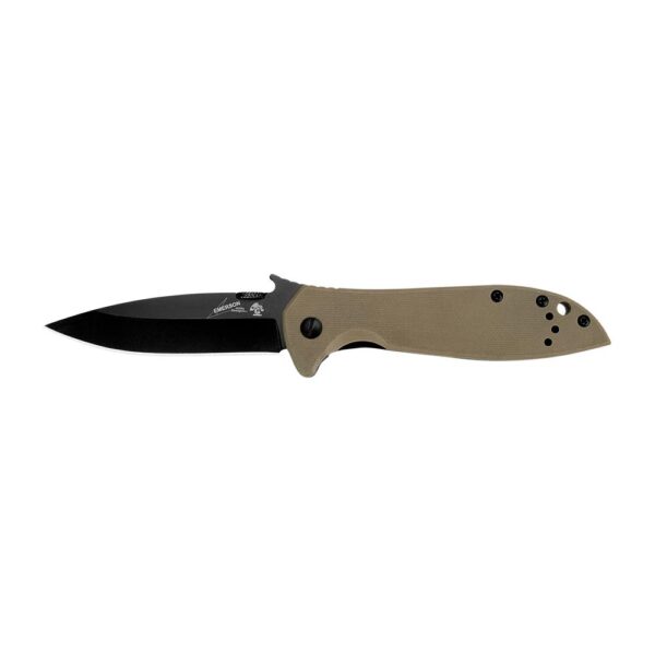Kershaw CQC- 4K Folding Knife 3-1/4" Drop Point Blade Coyote Brown - Precision Shot Firearms