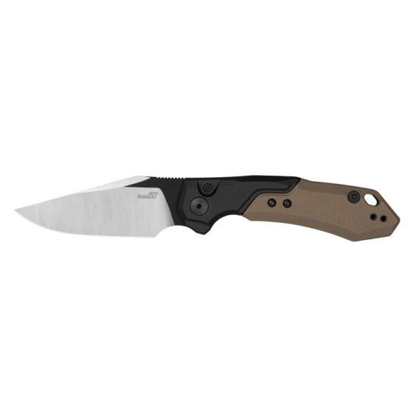 Kershaw Launch 19 Automatic Knife 3-3/10" Clip Point Blade Black Tan - Precision Shot Firearms
