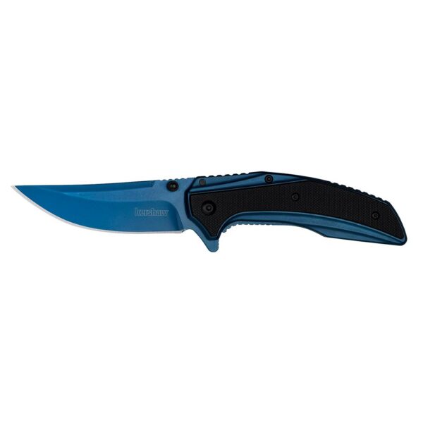 Kershaw Outright Folding Knife 3" Trailing Point Blade Blue Black - Precision Shot Firearms