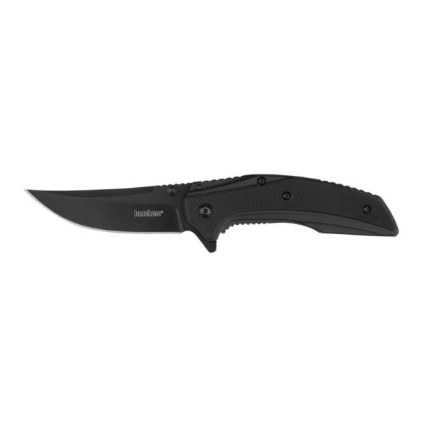 Kershaw Outright Folding Knife 3" Trailing Point Blade Black - Precision Shot Firearms