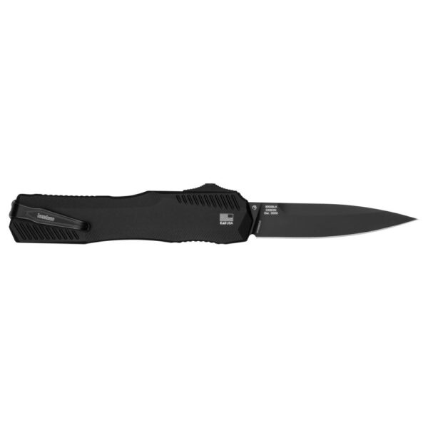 Kershaw Livewire OTF Automatic Knife 3-3/10" Spear Point Blade Black with Black Blade - Precision Shot Firearms