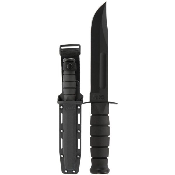 Ka-Bar Ka-Bar Fixed Knife 7" Clip Point Blade Black with Sheath - Precision Shot Firearms