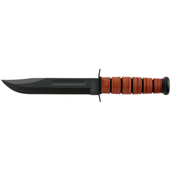 Ka-Bar Ka-Bar USMC Fixed Knife 7" Clip Point Blade Brown with Sheath - Precision Shot Firearms