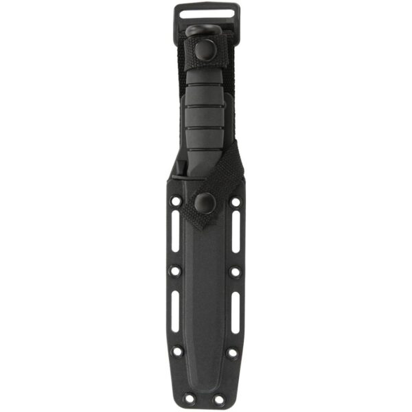 Ka-Bar Short Ka-Bar Fixed Knife 5-1/4" Clip Point Blade Black - Precision Shot Firearms