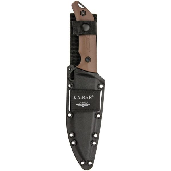 Ka-Bar Jarosz Turok Fixed Knife 6-1/4" Clip Point Blade Brown - Precision Shot Firearms