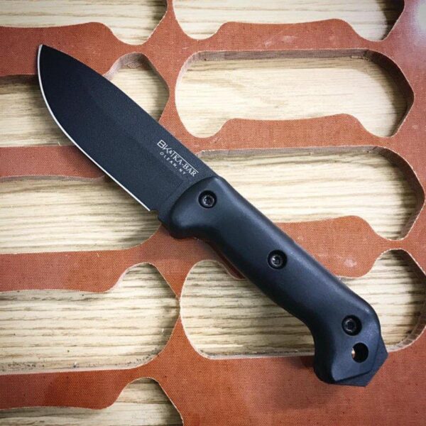 Ka-Bar Becker Companion Fixed Knife 5-1/4" Drop Point Blade Black - Precision Shot Firearms