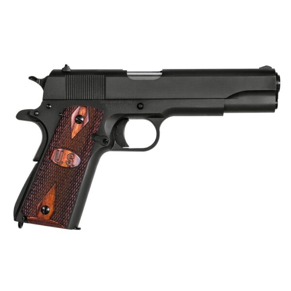 1911A1 GI SPECS MATTE BLK FINISH 9MM 5IN BBL W/WOOD GRIPS - Precision Shot Firearms