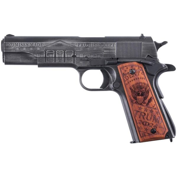 Kahr Arms Trump Save America Special Edition 1911 Handgun .45 Cal 7rd Magazine 5" Barrel Grey with Wood Grips - Precision Shot Firearms