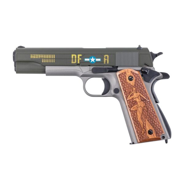 Auto-Ordnance Limited Edition "Memphis Belle" 1911 Handgun .45 Auto 7rd Magazine(1) 5'' Barrel Custom Wood Grips - Precision Shot Firearms