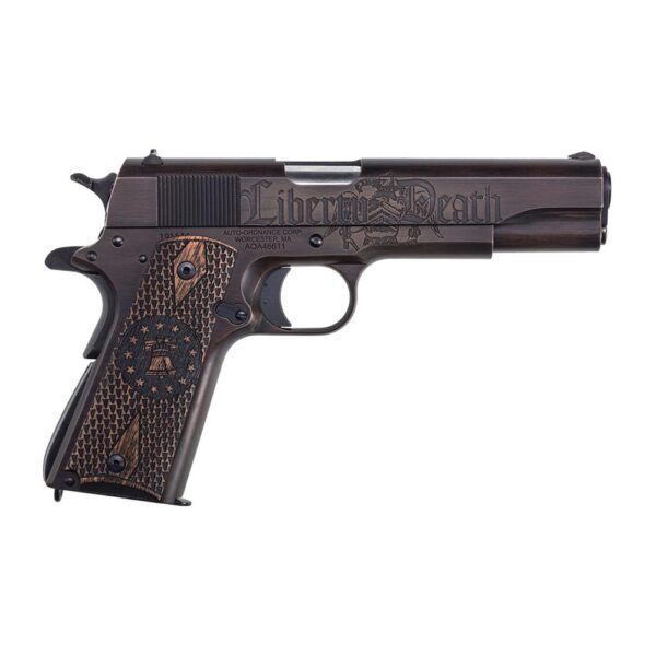Kahr Arms Liberty Special Edition 1911 Handgun .45 Cal 7rd Magazine 5" Barrel Engraved Wood Grip - Precision Shot Firearms