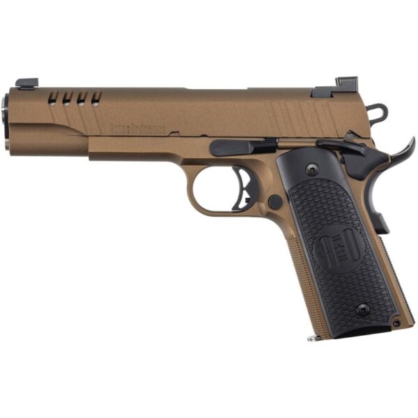 Auto-Ordnance 1911A1 Handgun 45 ACP 7rd Magazine 5" Barrel Burnt Bronze Night Sights - Precision Shot Firearms